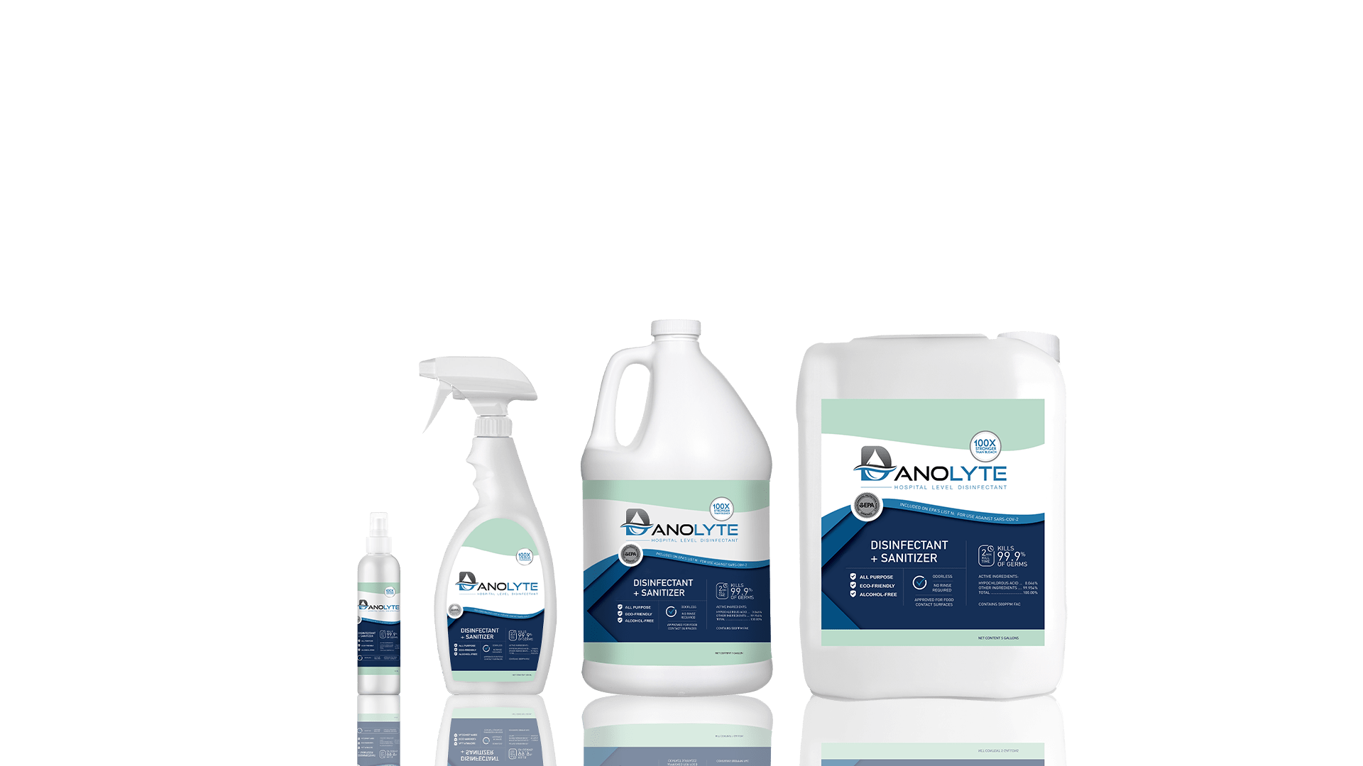 Anolyte disinfectant solution